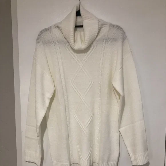 Off-White long turtle neck sweater - Size M - NWOT - Picture 7 of 9